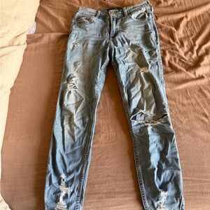 Hollister Light Blue High-Rise Jeans